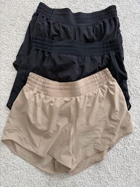 lululemon athletica Women's Hotty Hot High Rise Lined Shorts 4” set of 3